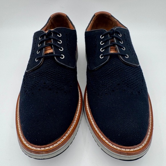 EUC‎ Johnston & Murphy XC4 TRUFOAM Prentiss Knit Black Dress Shoes Mens 10.5M main image 8
